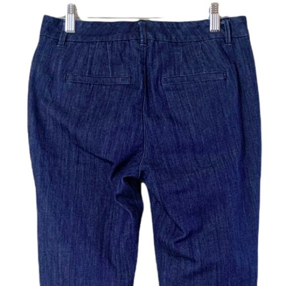 White House Black Market WHBM Straight Crop Flat Front Trouser Women's Jeans 2 - Picture 5 of 8